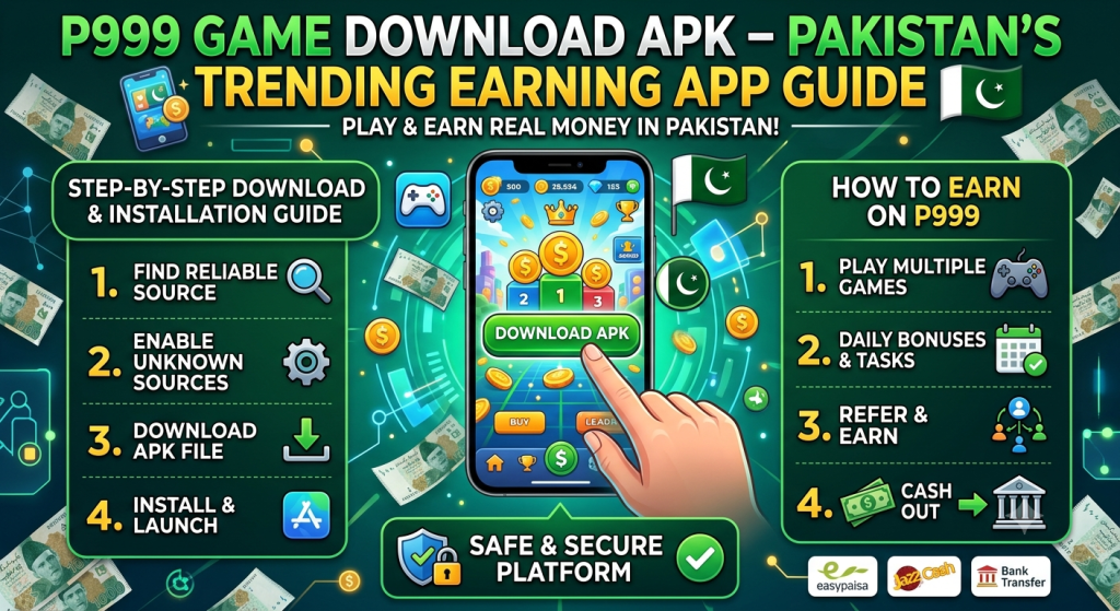 P999 Game Download APK – Pakistan’s Trending Earning App Guide 1784703114083